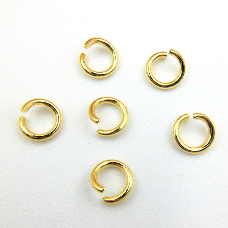 Fashion 0.7*4-gold Stainless Steel Geometric Diy Connection Opening Ring