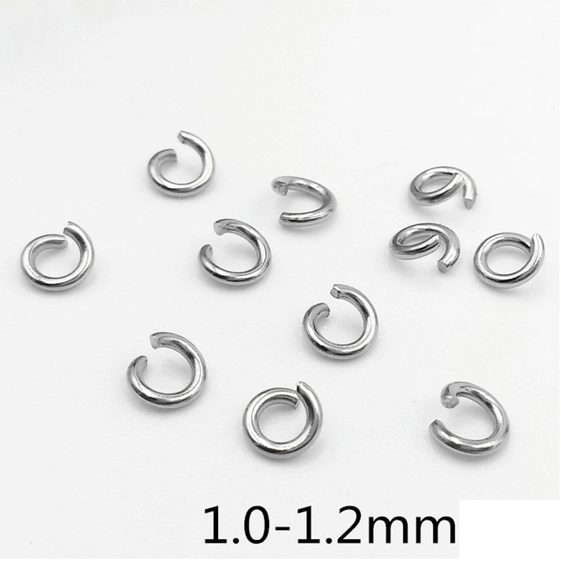 Fashion 0.8*5-silver Stainless Steel Geometric Diy Connection Opening Ring
