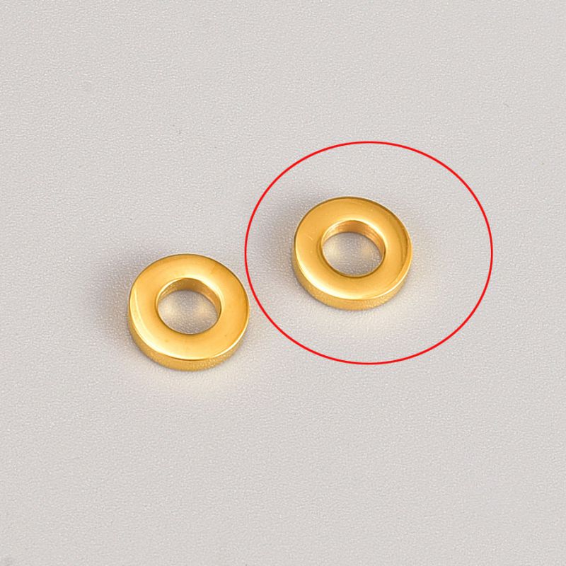 Fashion Gold - One Pendant Titanium Steel Gold Plated Circle Pendant