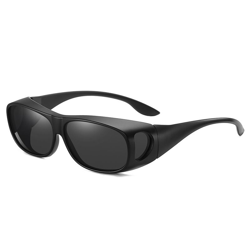 Fashion Sand Black Frame Black Film C4 Pc Large Frame Sunglasses