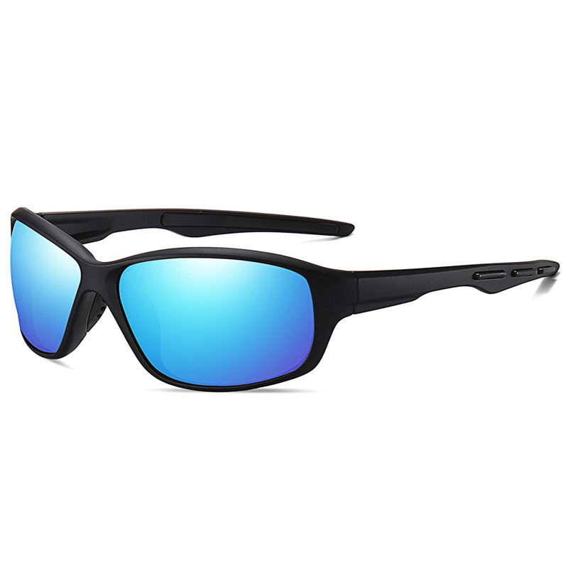 Fashion Sand Black Blue Reflective C5 Pc Square Small Frame Sunglasses