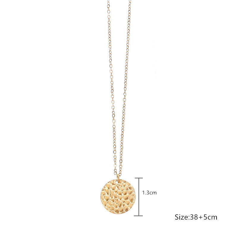 Fashion Beat The Disc Stainless Steel Round Necklace