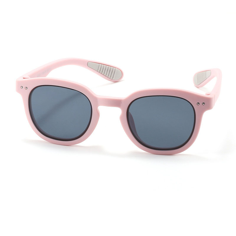 Fashion Rose Pink【pc Film】 Tac Large Frame Children's Sunglasses