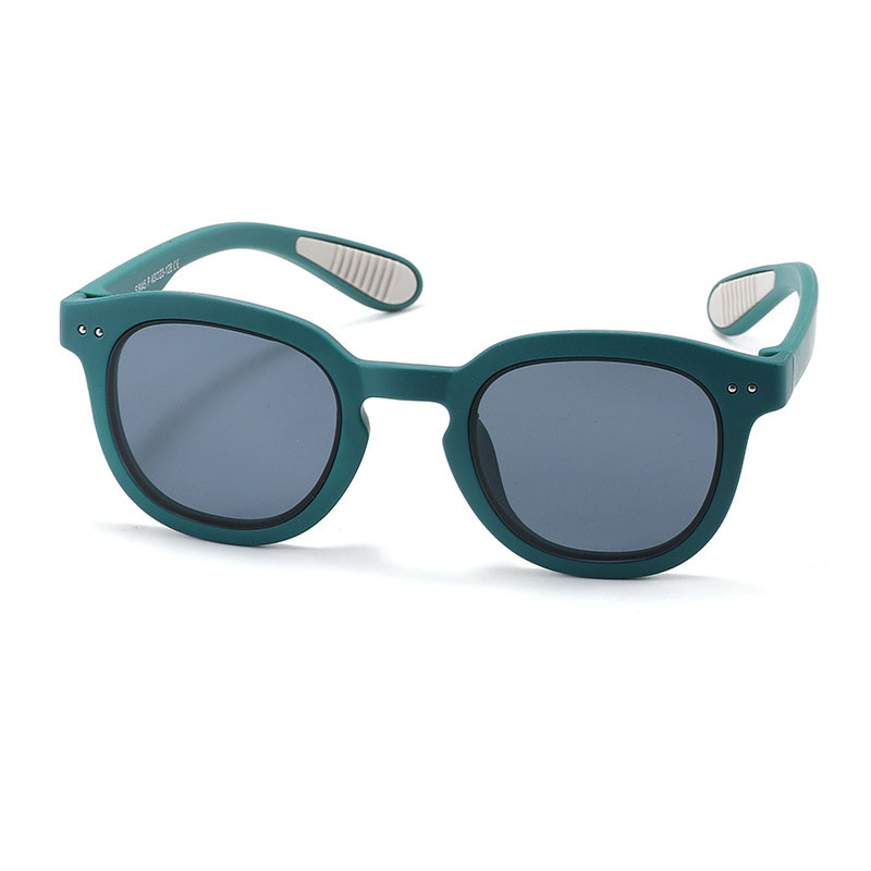Fashion Forest Green [pc Film] Tac Large Frame Children's Sunglasses