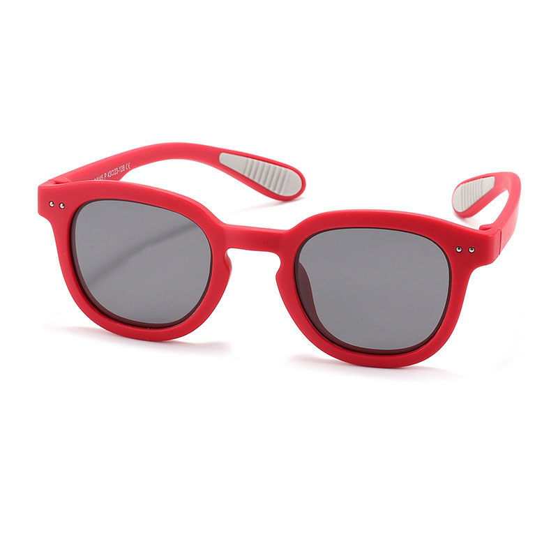 Fashion Flame Red [tac Polarizer] Tac Large Frame Children's Sunglasses