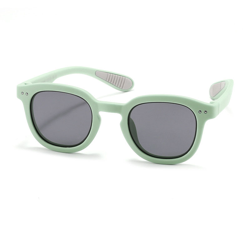 Fashion Green Grass [tac Polarizer] Tac Large Frame Children's Sunglasses