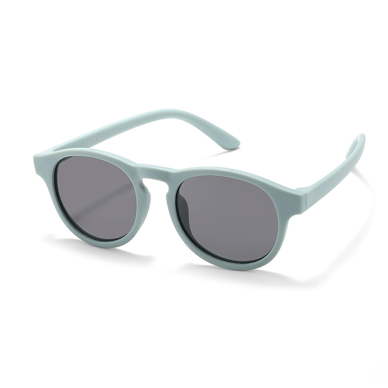 Fashion Frosted Blue C1 Tac Round Children's Sunglasses