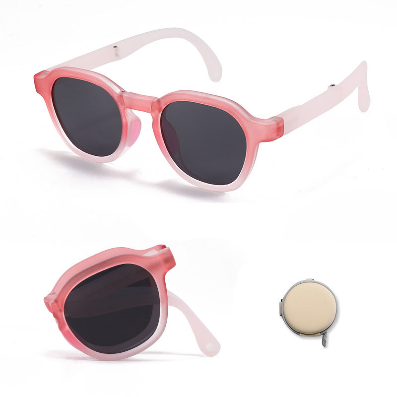 Fashion Gradient Powder C1 Children's Foldable Sunglasses