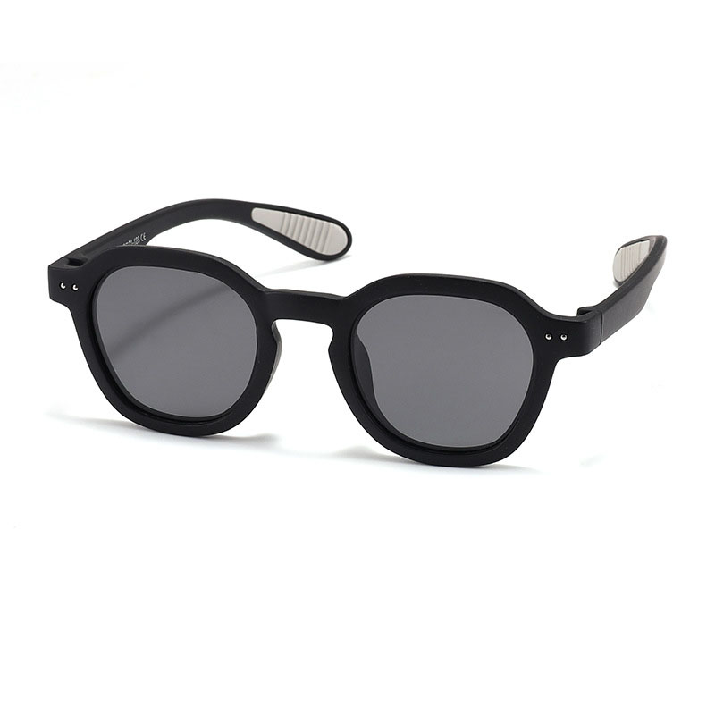 Fashion Octopus Black [tac Polarizer] Tac Round Children's Sunglasses