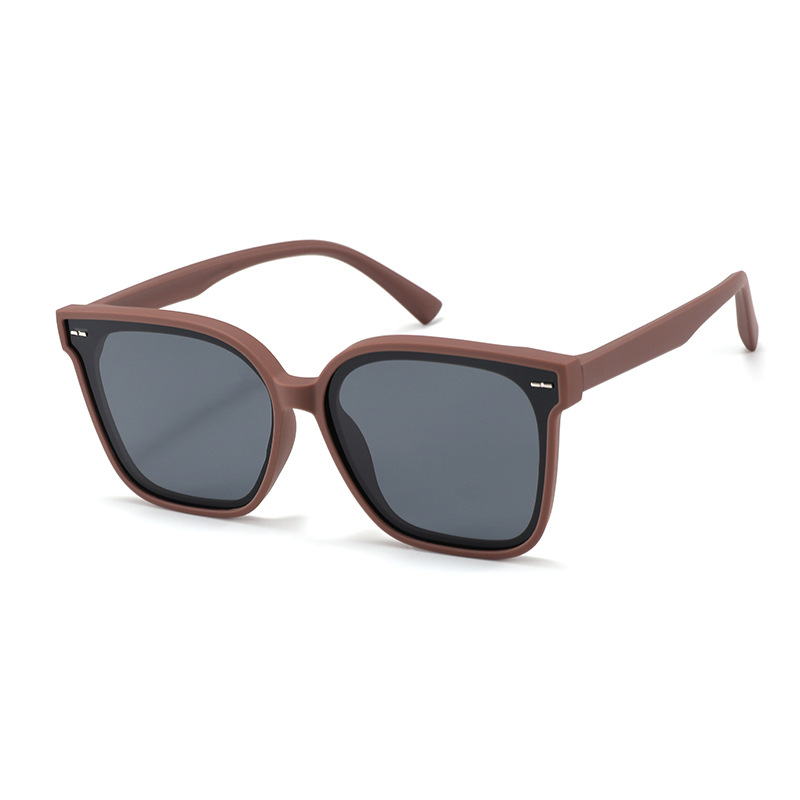 Fashion Coffee Frame-c9 Tac Square Large Frame Sunglasses