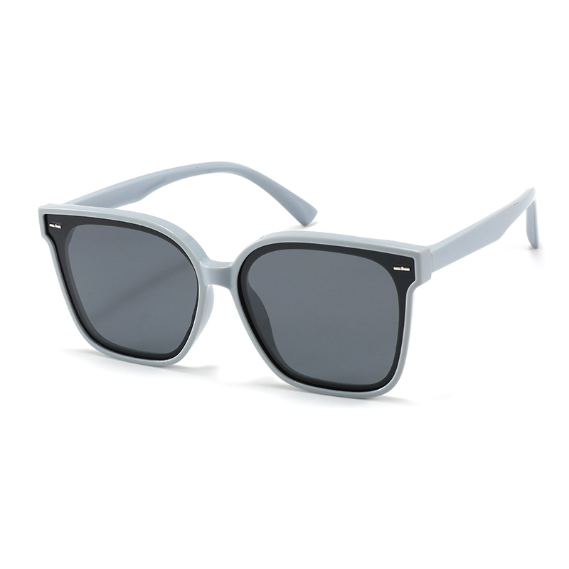 Fashion Light Blue Frame-c7 Tac Square Large Frame Sunglasses