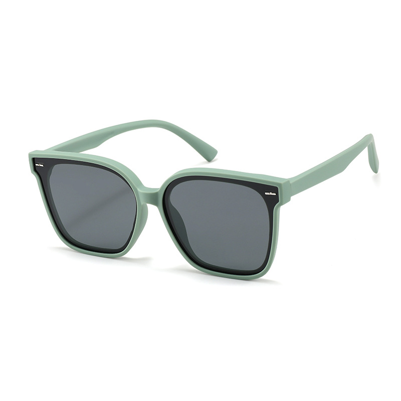 Fashion Light Green Frame-c10 Tac Square Large Frame Sunglasses