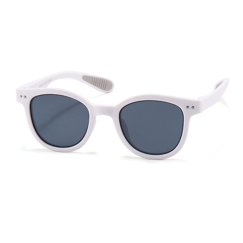 Fashion Shark White【pc Movie】 Children's Large Frame Sunglasses