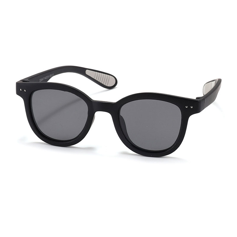 Fashion Octopus Black [tac Polarizer] Children's Large Frame Sunglasses