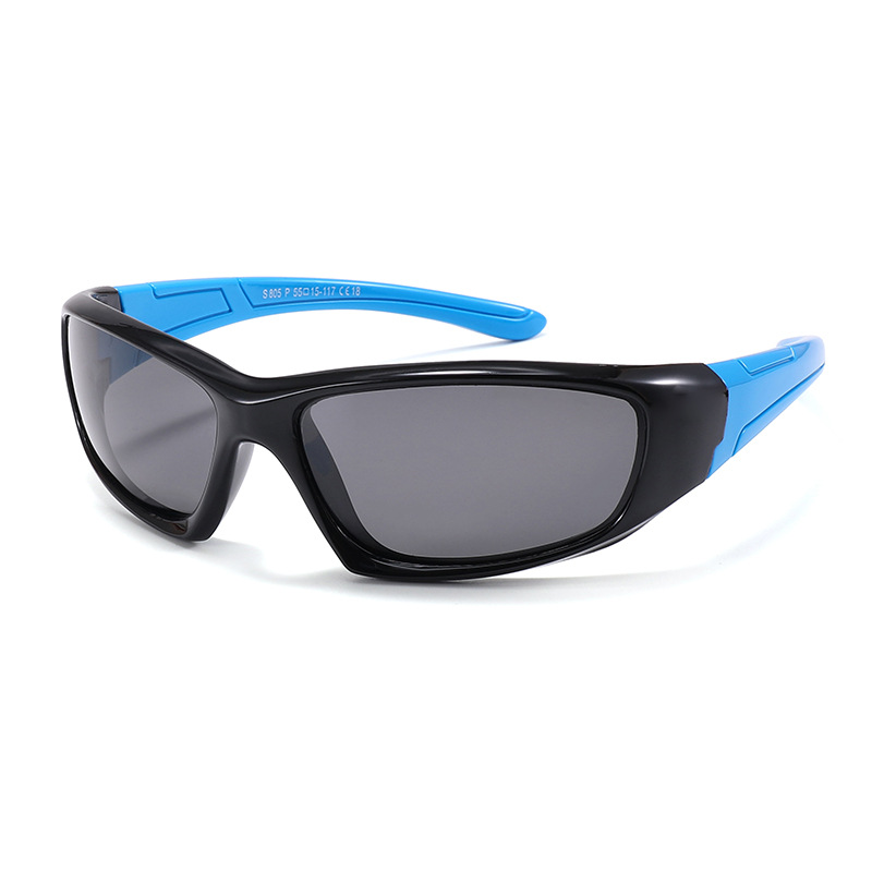 Fashion Black Frame Sky Blue Legs-c18 Children's Small Frame Sunglasses