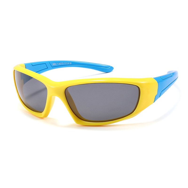 Fashion Yellow Frame Sky Blue Legs-c10 Children's Small Frame Sunglasses