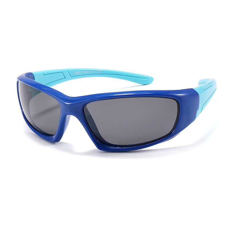 Fashion Blue Frame Lake Blue Legs-c28 Children's Small Frame Sunglasses