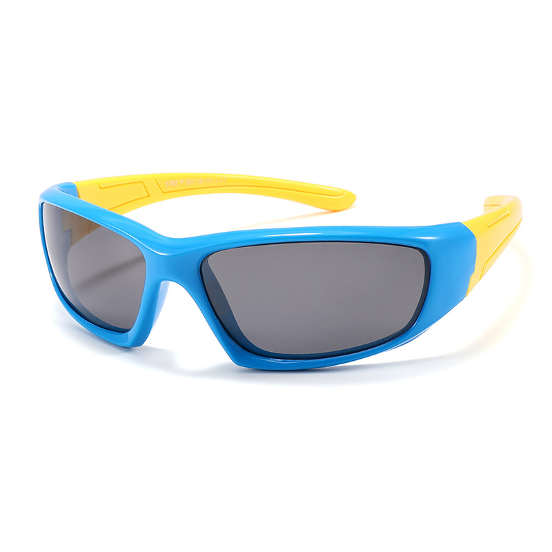 Fashion Sky Blue Frame Yellow Legs-c5 Children's Small Frame Sunglasses