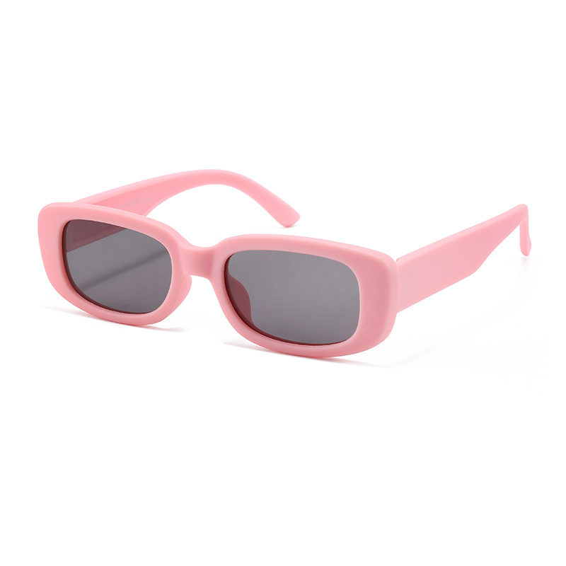 Fashion Pink Frame-c22 Children's Square Small Frame Sunglasses