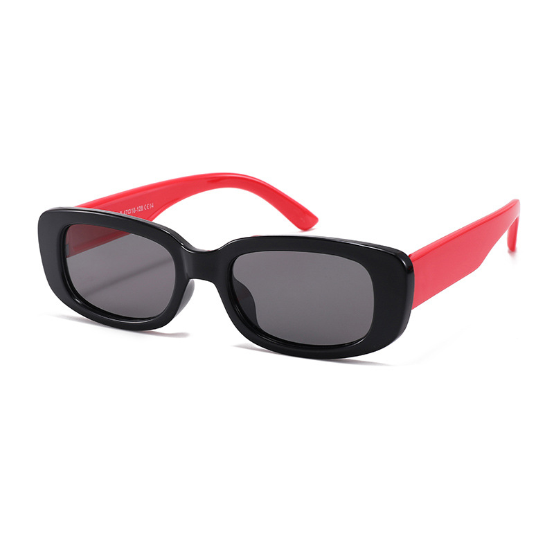 Fashion Black Frame Red Legs-c14 Children's Square Small Frame Sunglasses
