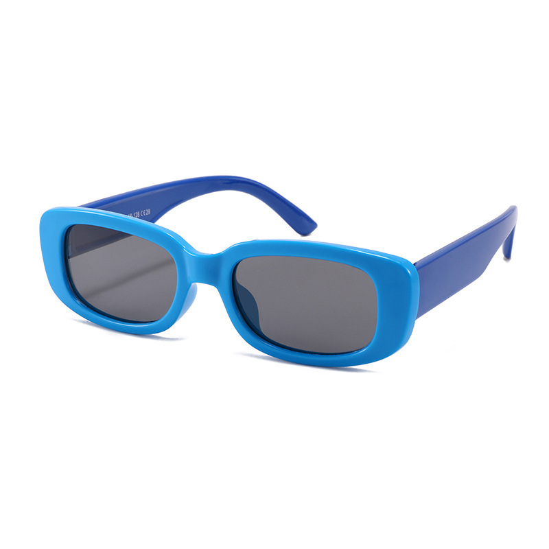 Fashion Blue Frame Dark Blue Legs-c29 Children's Square Small Frame Sunglasses