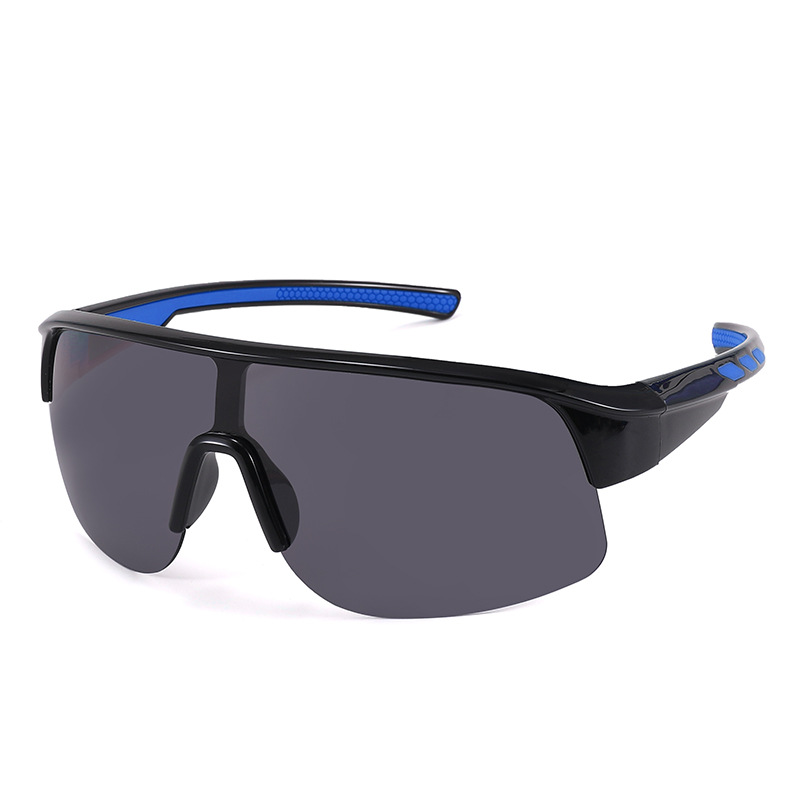 Fashion Black Frame Black Blue Legs-c4 Tac One-piece Children's Sunglasses
