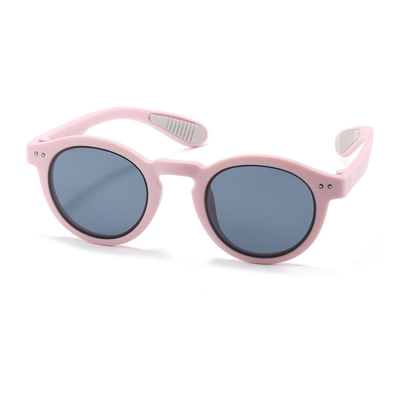 Fashion Rose Pink【pc Film】 Tac Round Small Frame Sunglasses