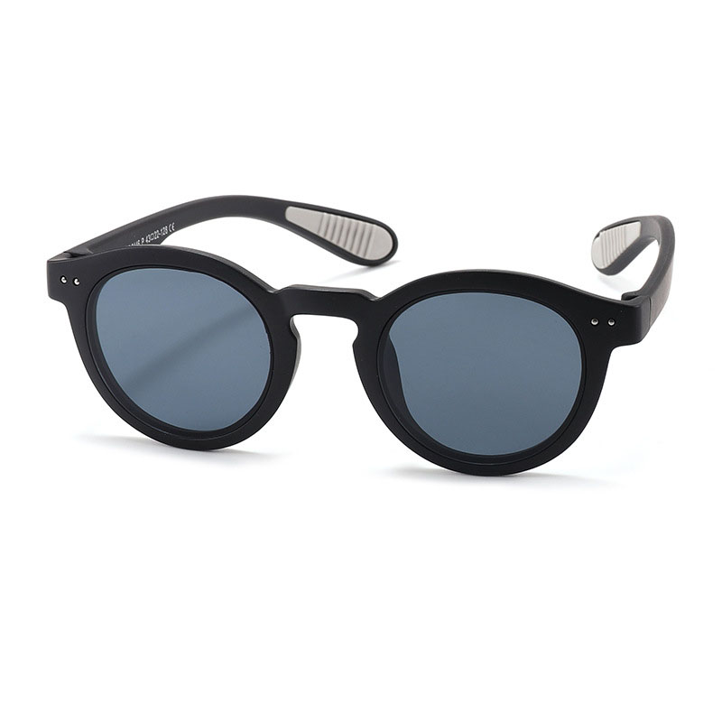 Fashion Octopus Black【pc Movie】 Tac Round Small Frame Sunglasses