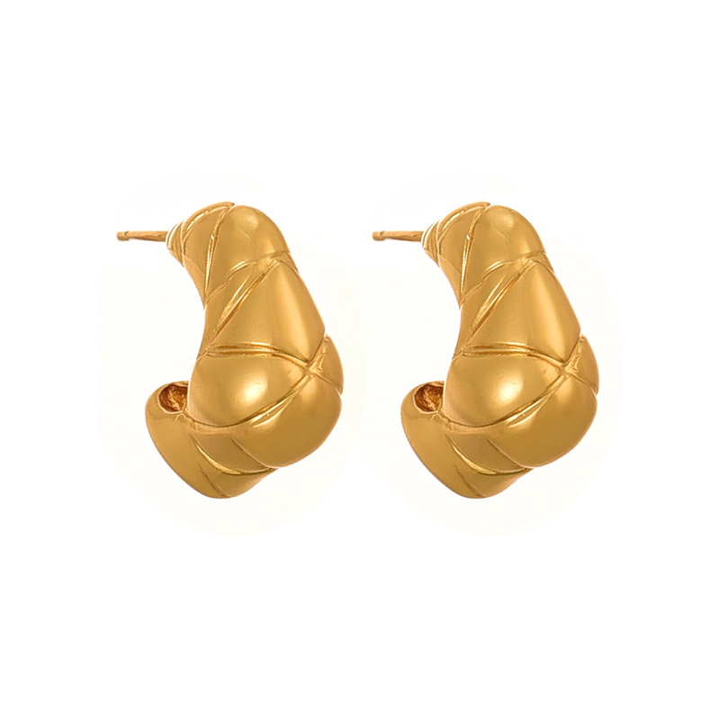 Fashion Golden 2 Copper Geometric Earrings