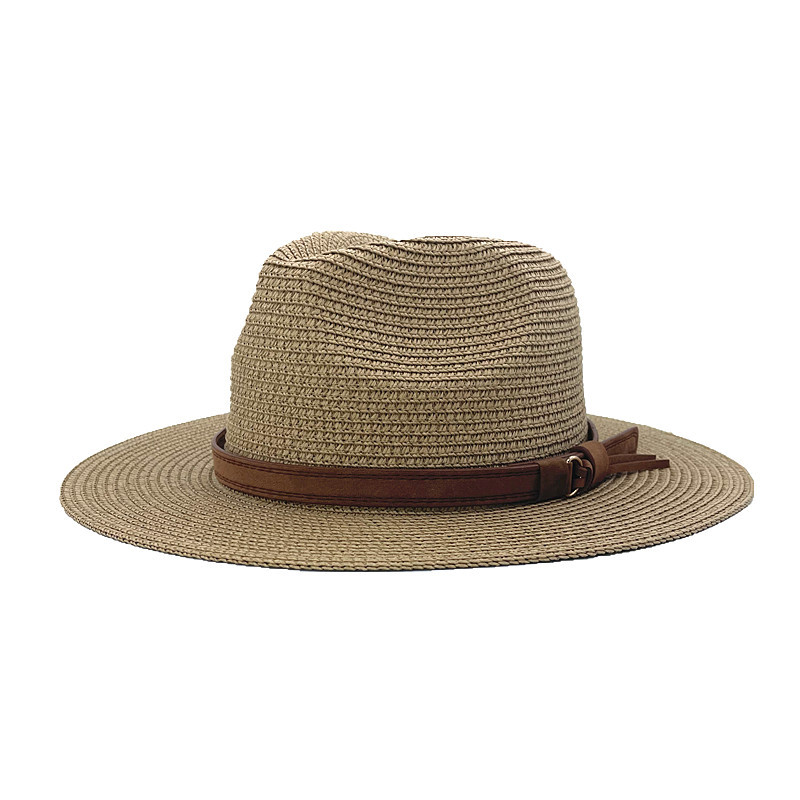 Fashion Camel Straw Large Brim Sun Hat