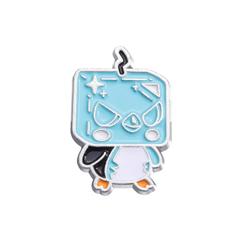 Fashion Penguin Alloy Little Penguin Ice Cube Brooch