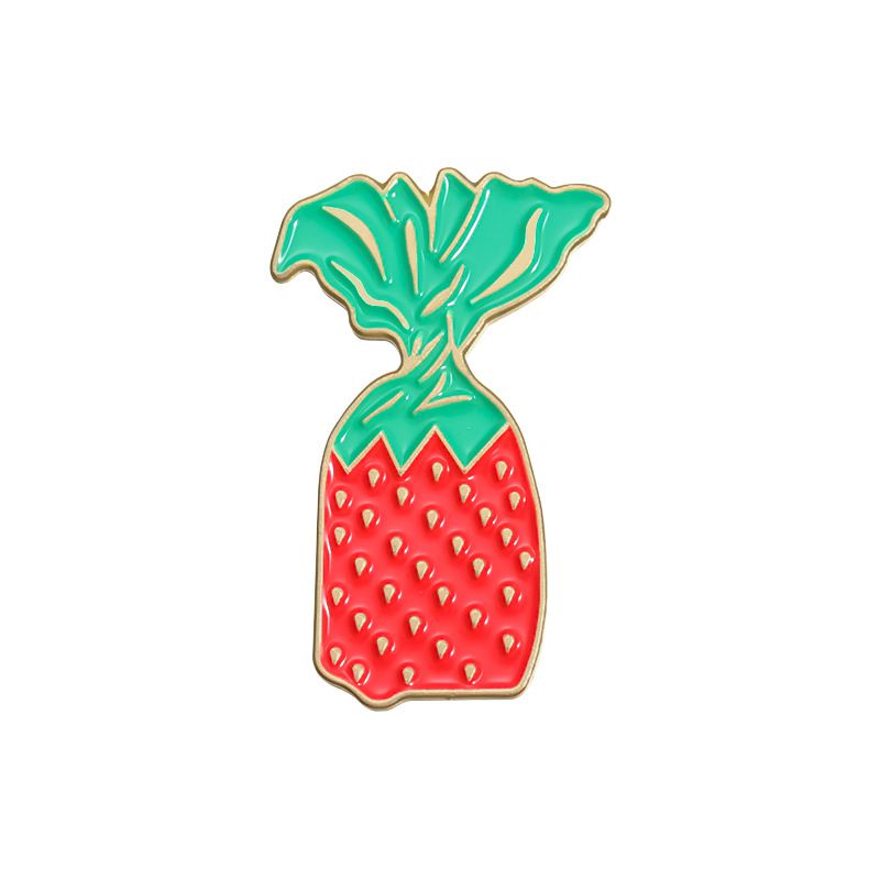 Fashion Strawberry Candy Alloy Cartoon Strawberry Candy Brooch