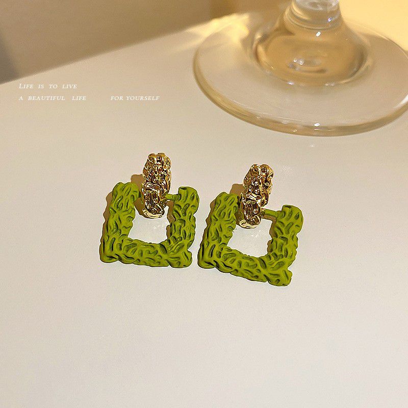 Fashion 30#irregular-square Metal Irregular Square Earrings