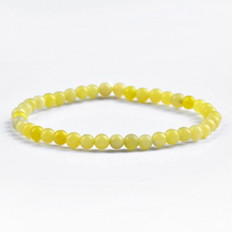 Fashion Lemon Jade Tourmaline Agate Beaded Bracelet