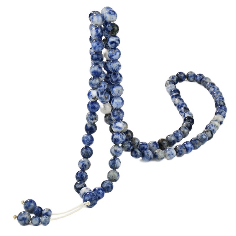 Fashion Blue Natural Stone Beads Handheld Rosary