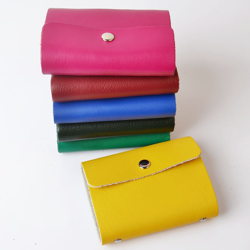 Fashion Random Leather Card Holder With Multiple Card Slots And Large Capacity