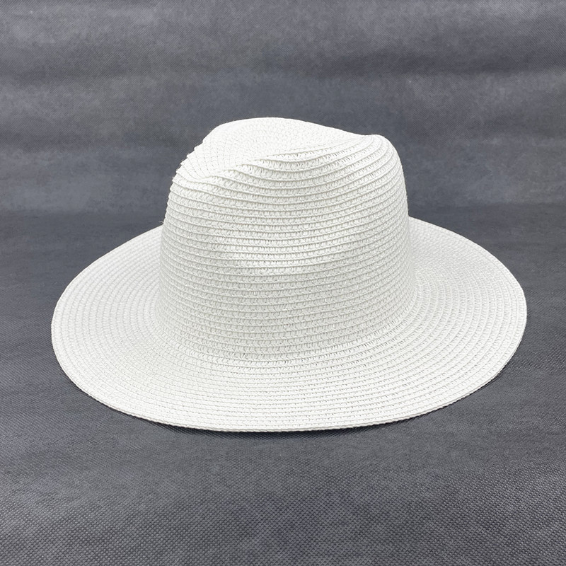 Fashion White Straw Large Brimmed Sun Hat