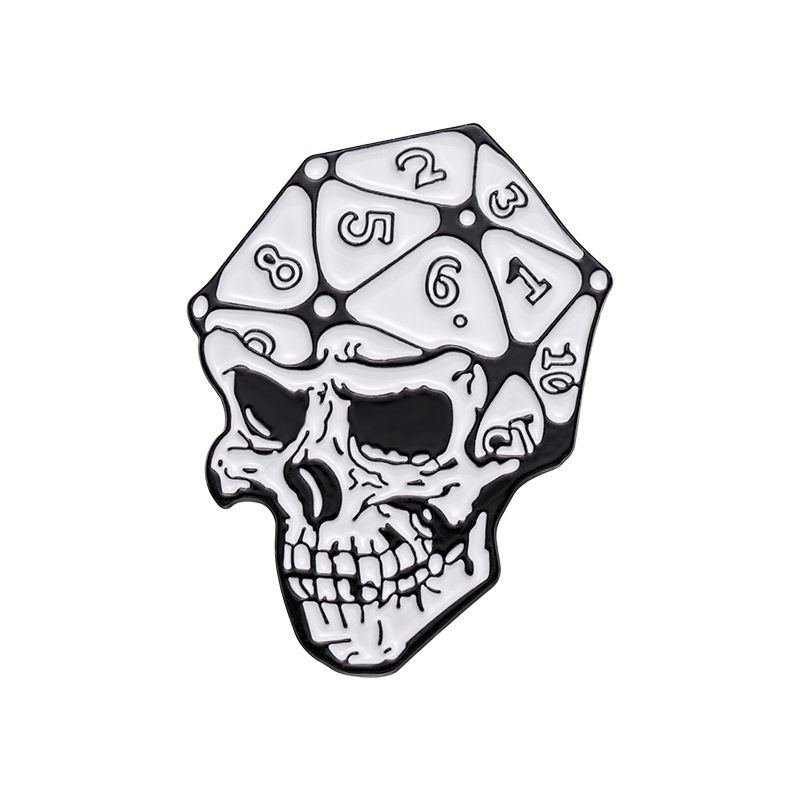 Fashion Skeleton Alloy Skull Brooch