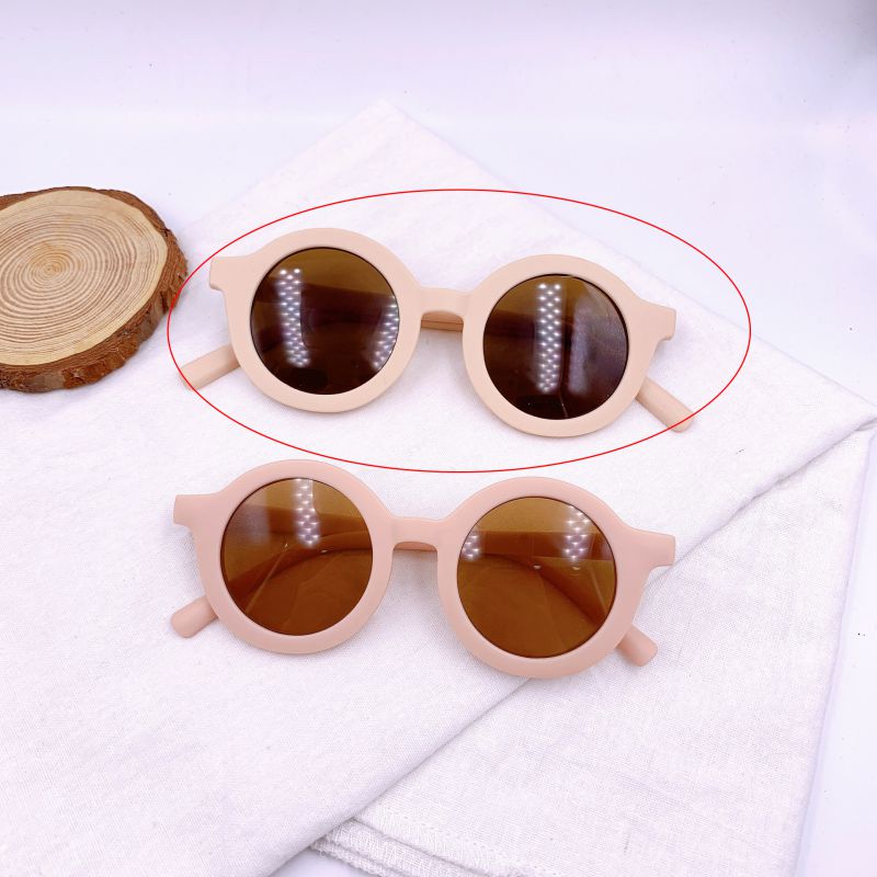 Fashion Sweet Pink (metal Hinge)--adult Pc Round Sunglasses
