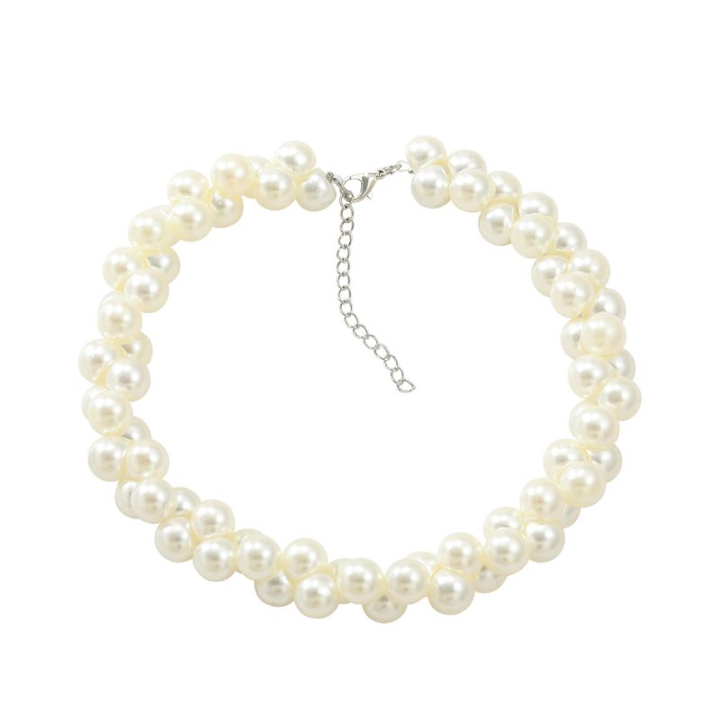 Fashion Pearl Diameter 1.2cm Imitation Pearl Bead Necklace