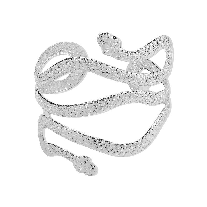 Fashion Style 2 White K Alloy Geometric Snake Armband
