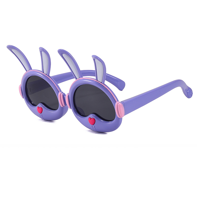 Fashion Purple Rabbit Children's Cartoon Sunglasses