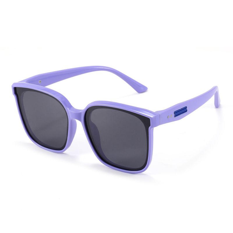 Fashion Purple Large Square Frame Sunglasses