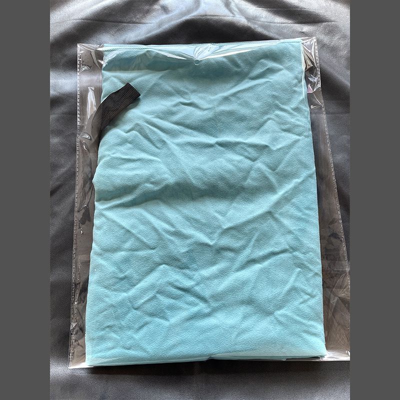 Fashion Peacock Blue Polyester Plain Bath Towel