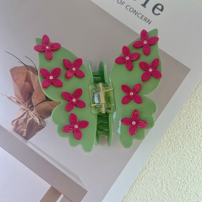 Fashion 3#green Three-dimensional Butterfly Gripper