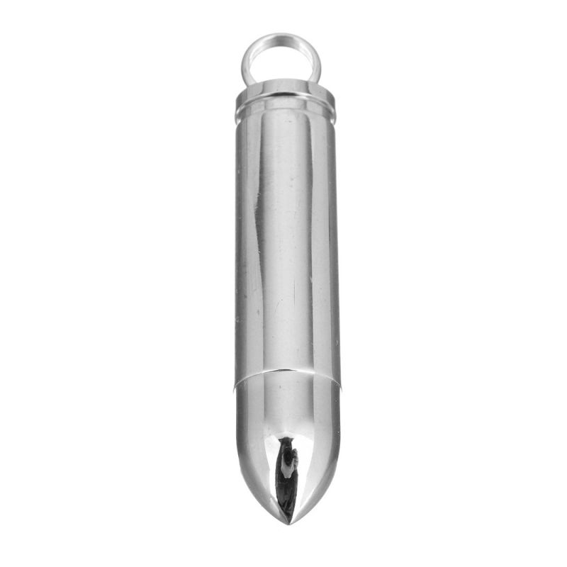 Fashion Steel Color Pendant (chain Not Included) Stainless Steel Bullet Pendant