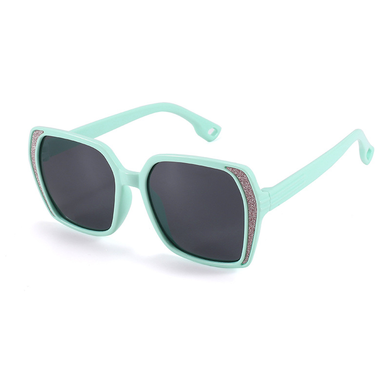 Fashion Blue Tac Square Large Frame Sunglasses