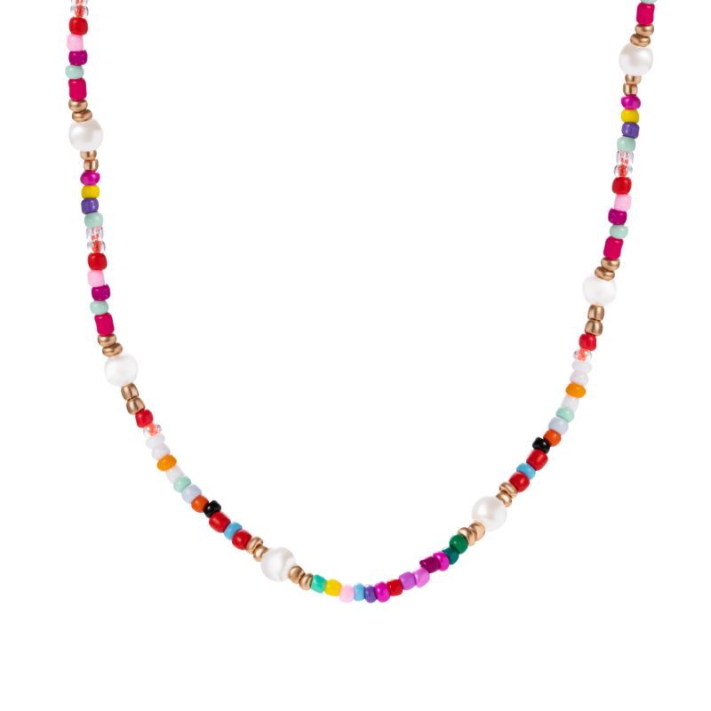 Fashion 11# Colorful Rice Beads Necklace