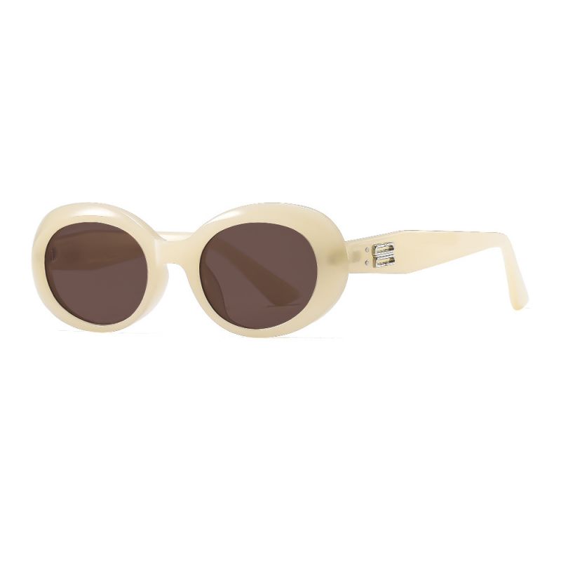 Fashion Jade Tea Tablets (polarized Films) Pc Oval Sunglasses