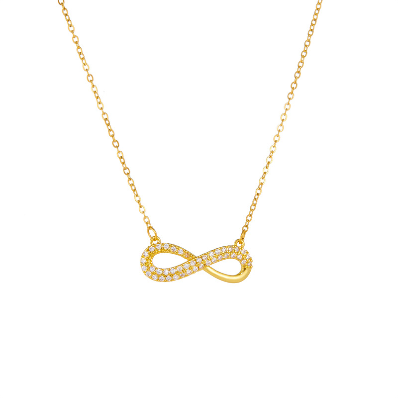 Fashion 12# Copper And Diamond Symbol Necklace